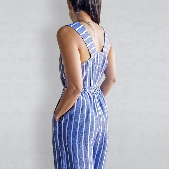 Small batch top and shorts linen handmade like new condition - Picture 1 of 15